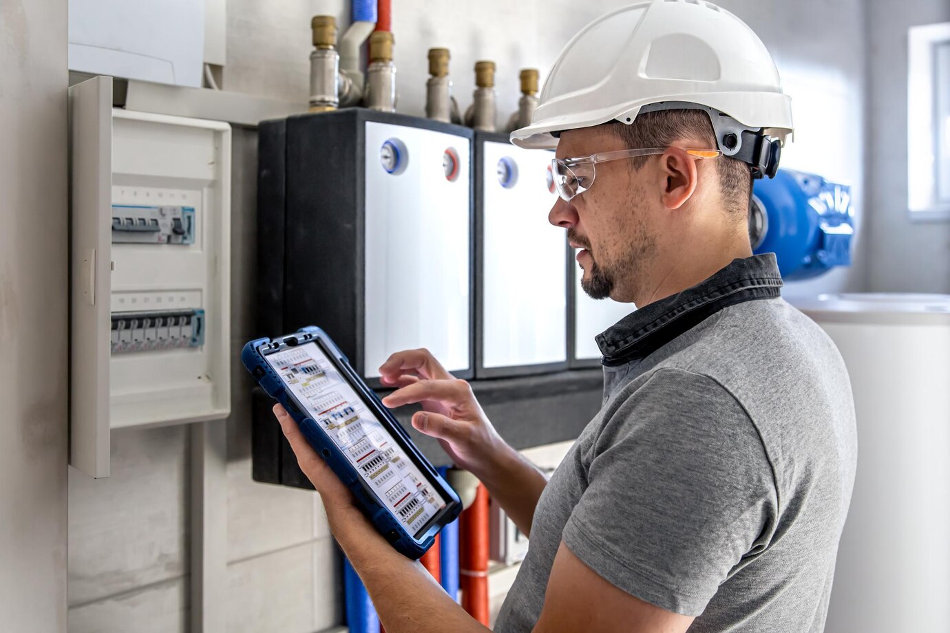 electrical-technician-looking-focused-while-working-switchboard-with-fuses_169016-23486